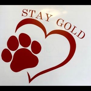 Dog Lover’s Stay Gold Sticker